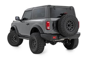 Ford Bronco Nerf Steps - Rough Country - 3-Inch Tube, 2-Door - '21-'26